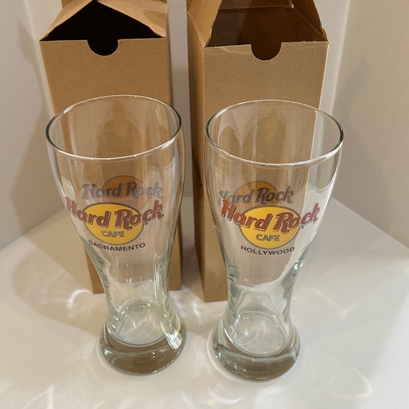 Hard Rock Cafe Pilsner Glasses (set of 2) - Picture 2 of 2